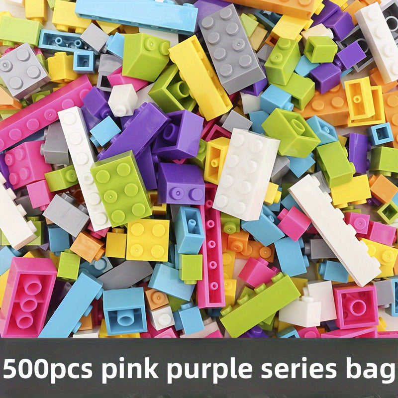 500pcs Building Blocks Set ABS Plastic Educational Bricks Ideal Gift