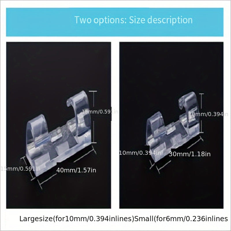 Cable Manager Wire Holder No Punching Self-adhesive Network Cable Clip