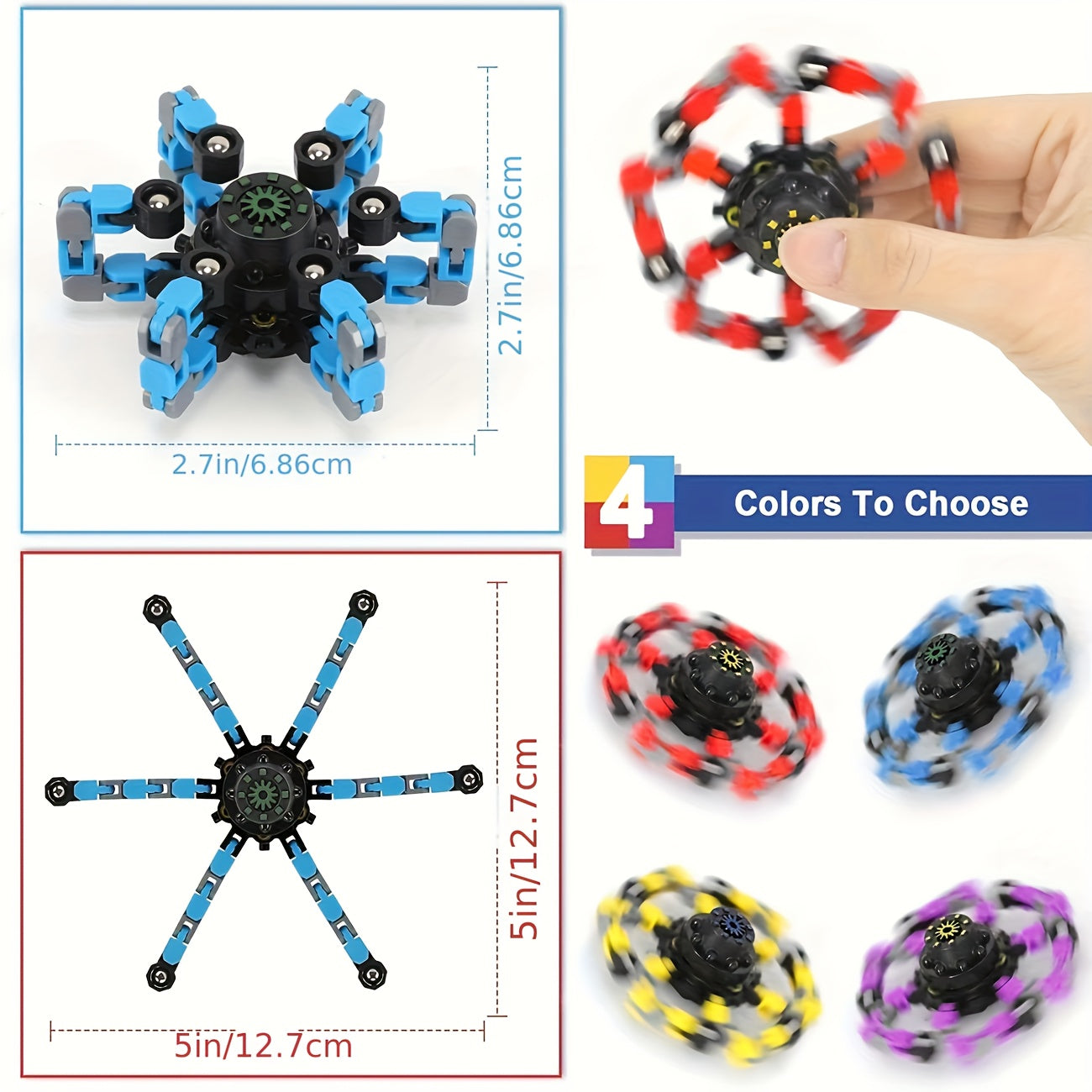 Transformable Spinners Funny Toys Deformation Robot