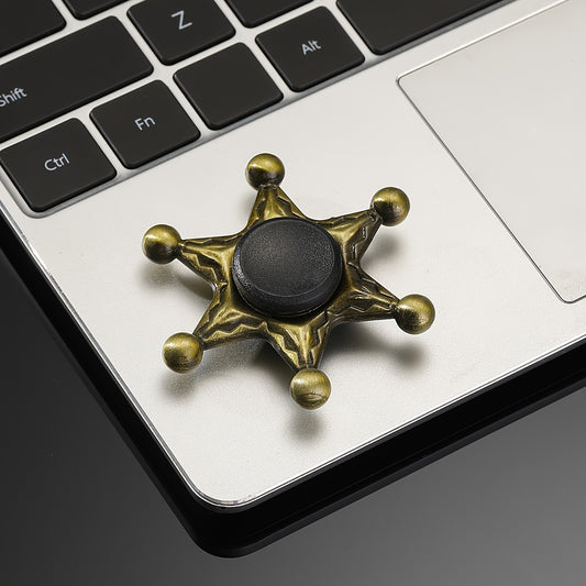 Bronze Metal Finger Spinner Adult Decompression Toy