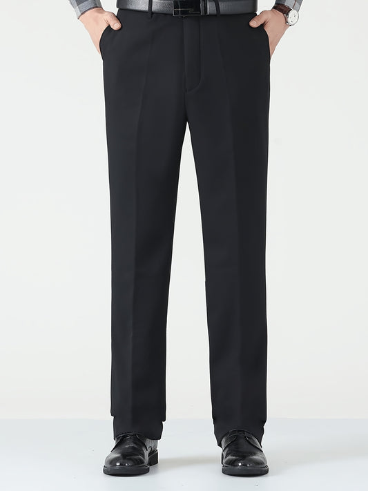 Men's Formal Solid Dress Pants Spring Fall Business