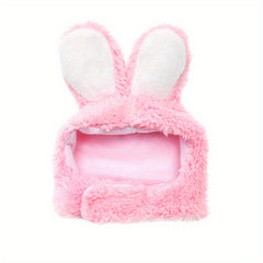 Plush Cat Headgear with Bunny Ears for Pet Cosplay