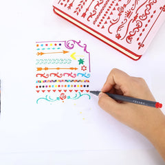 24 Packs Hook Line Pen Art Children's Watercolor Brush Set