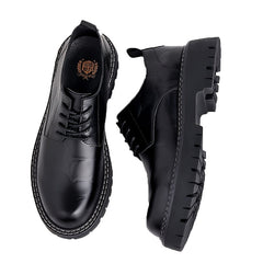 Men Leather Loafer Shoes Slip On Lightweight Dress Shoes Durable Non Slip