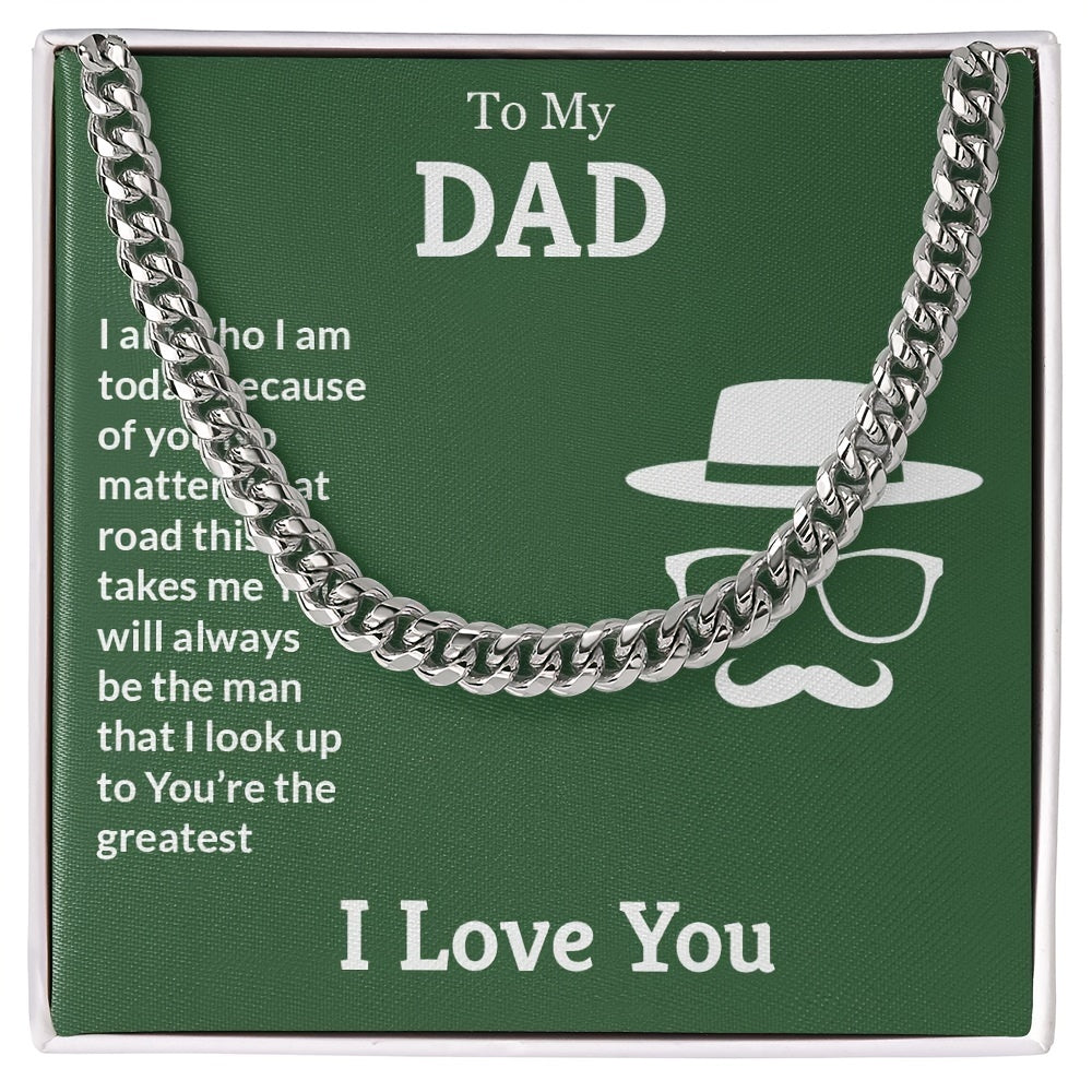 Titanium Steel Necklace For Dad Father's Day Gift
