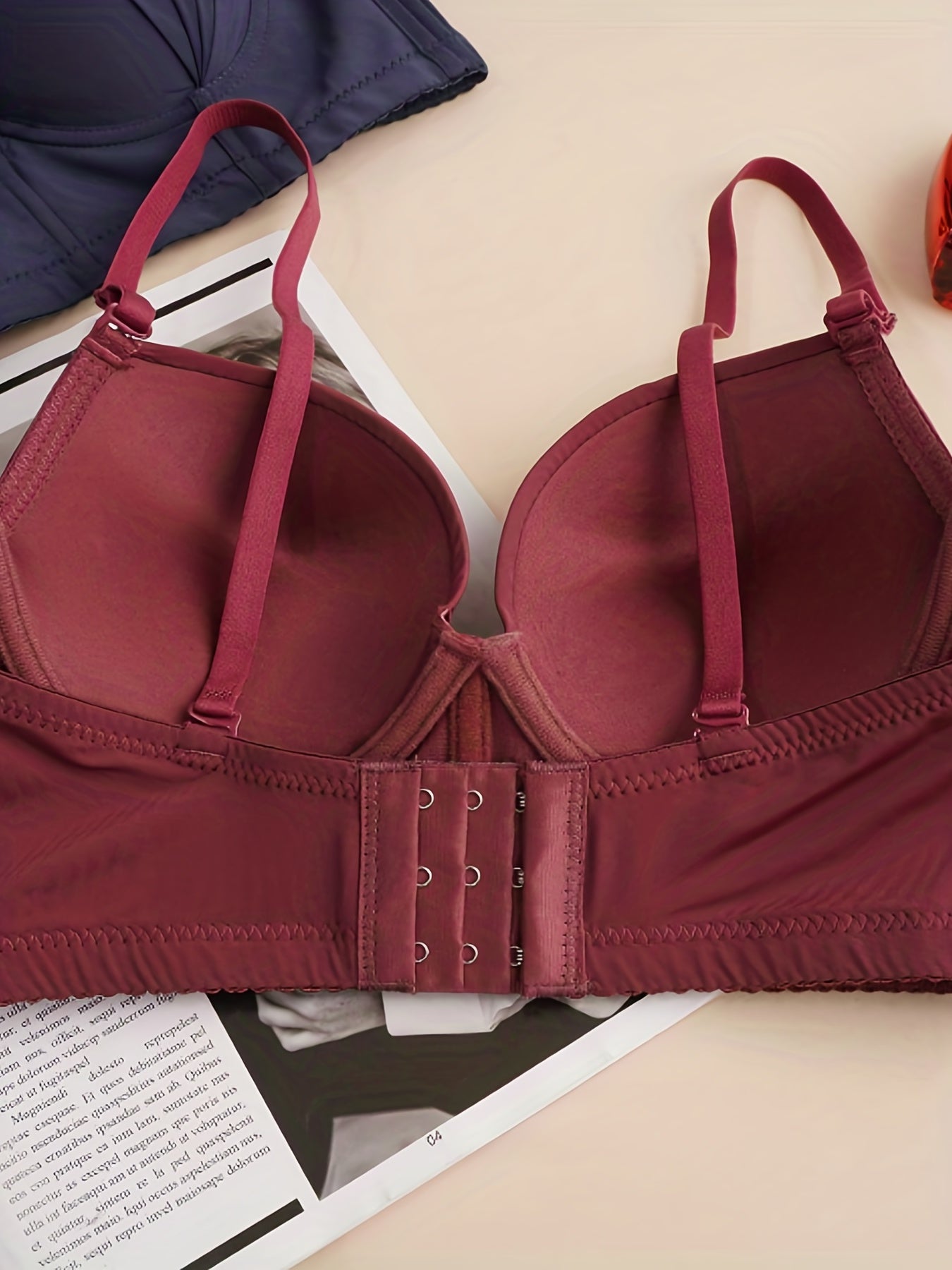 Solid Push Up Bra Comfy & Anti Sagging Bra