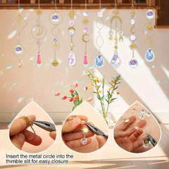 200pcs Crystal Sun Catcher DIY Kit Window & Garden Decor