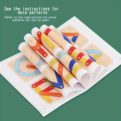 Alphabet & Number Building Blocks Toy Set
