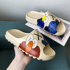 Men's Cartoon Slippers, Cozy Indoor House Shoes