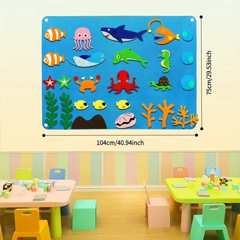 Ocean Animal Storytelling Flannel Toy Set