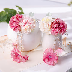 Antique Flower Tassel Hairpin Retro Hair Accessory Women