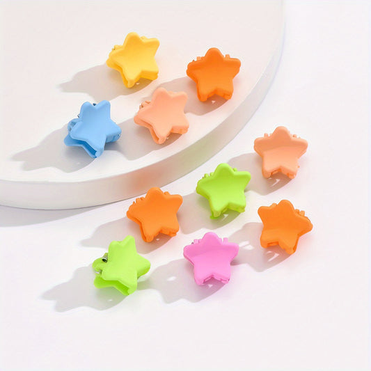 10pcs Random Star Bowknot Hair Clip for Girls Kids