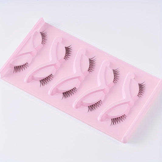 5 Pairs Half Eye False Eyelashes Natural Nude Makeup