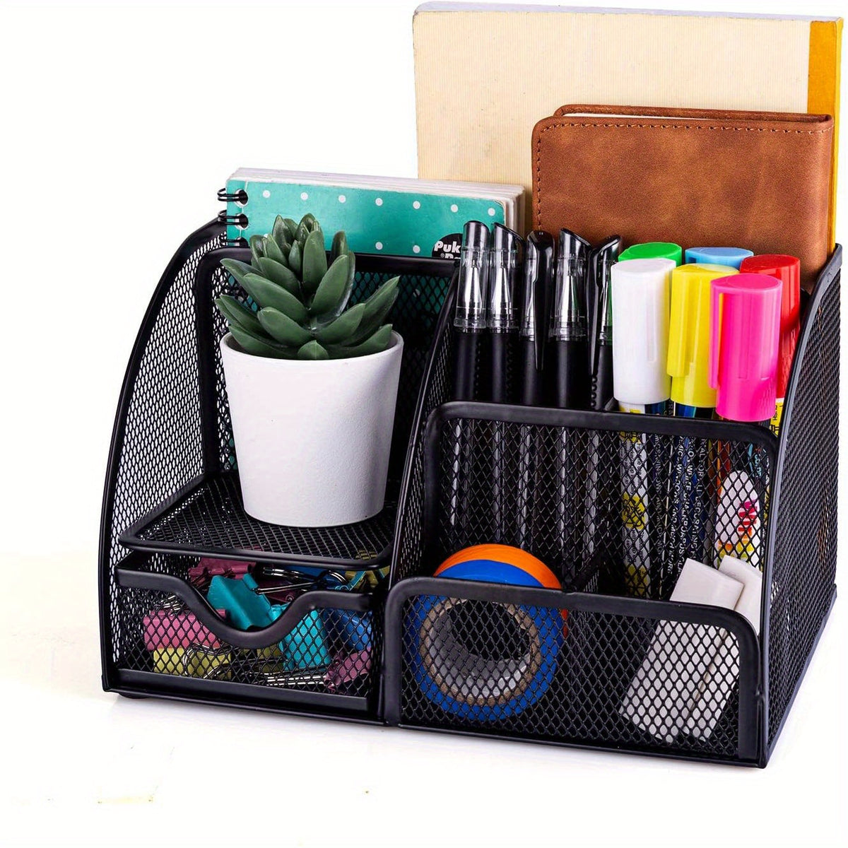 Mesh Pen Holder for Desk Organization at Home & Office