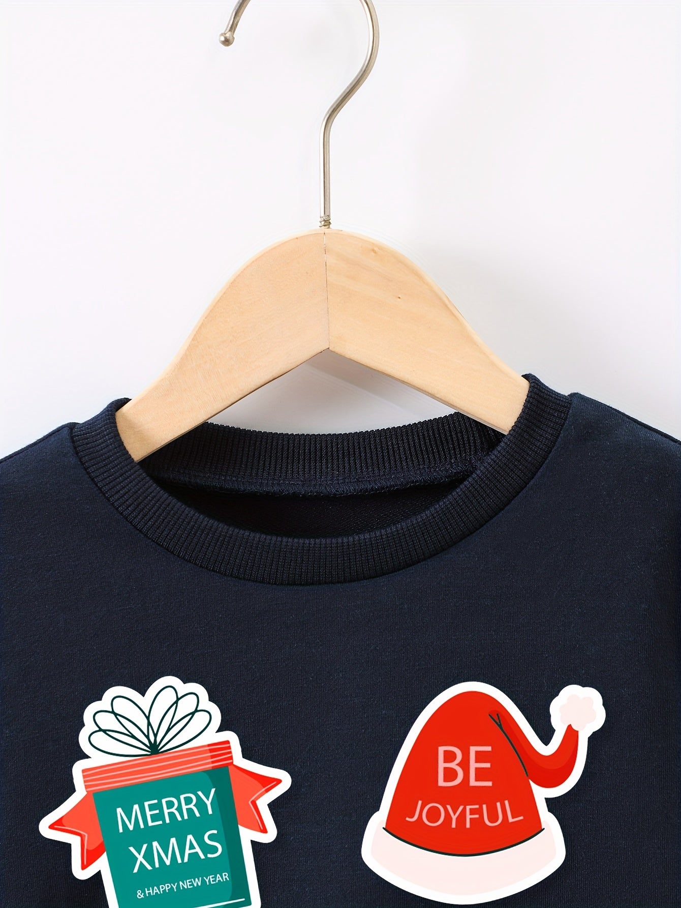 Christmas Pattern Boys Sweatshirt Kids Long Sleeve Pullover Winter Gift