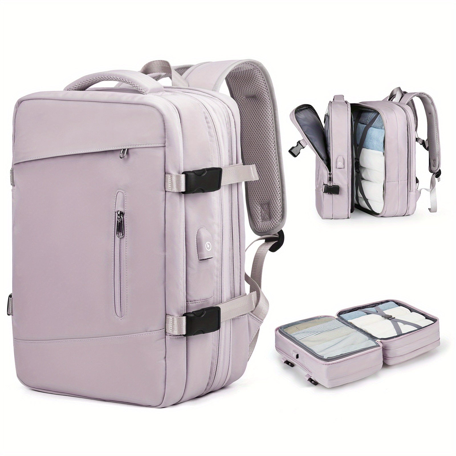 Laptop Backpack with Luggage Strap