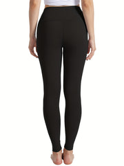 3 Pack Women's Solid Skinny Leggings