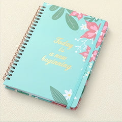Undated Daily Weekly Planner Notebook Spiral Organizer
