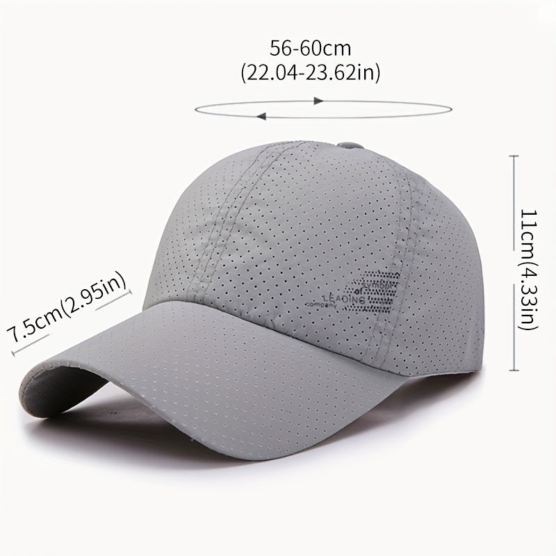 Men's Outdoor Sunshade Peaked Cap Quick Dry Baseball Cap