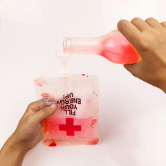 20pcs Halloween Blood Bags 250ml Drink Containers Party Favors