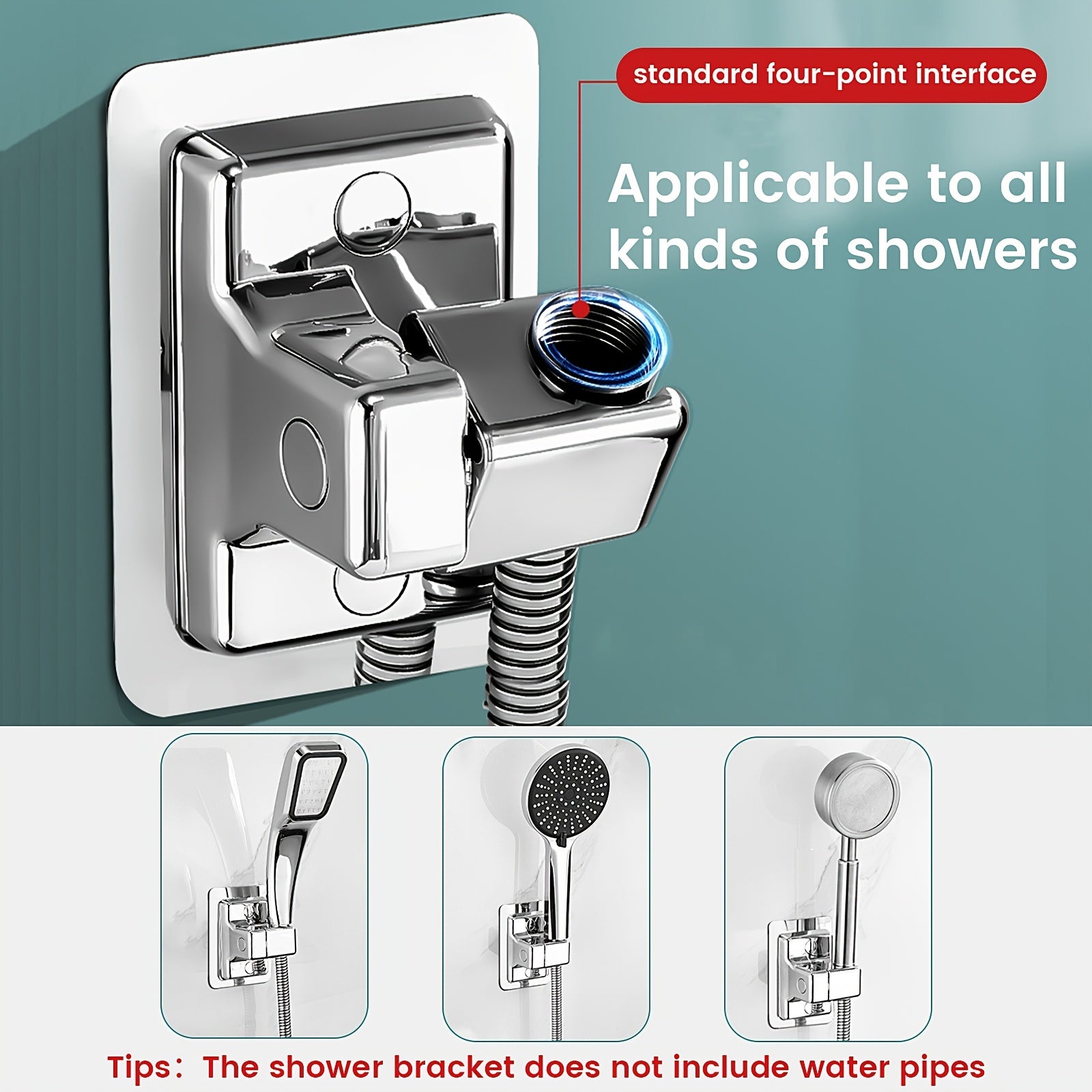 Shower Head Holder Universal Handheld Bracket Wall Mount