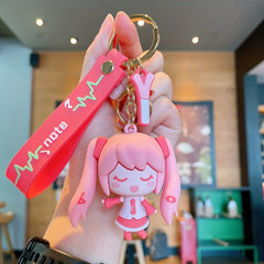 Cartoon Epoxy Girls Keychain Car Key Chain Couple Bag Pendant