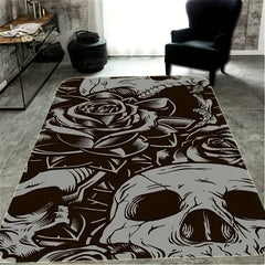Skull Pattern Floor Mat Non-slip Indoor Rug