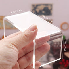 Acrylic Small Table for Dollhouse Decoration