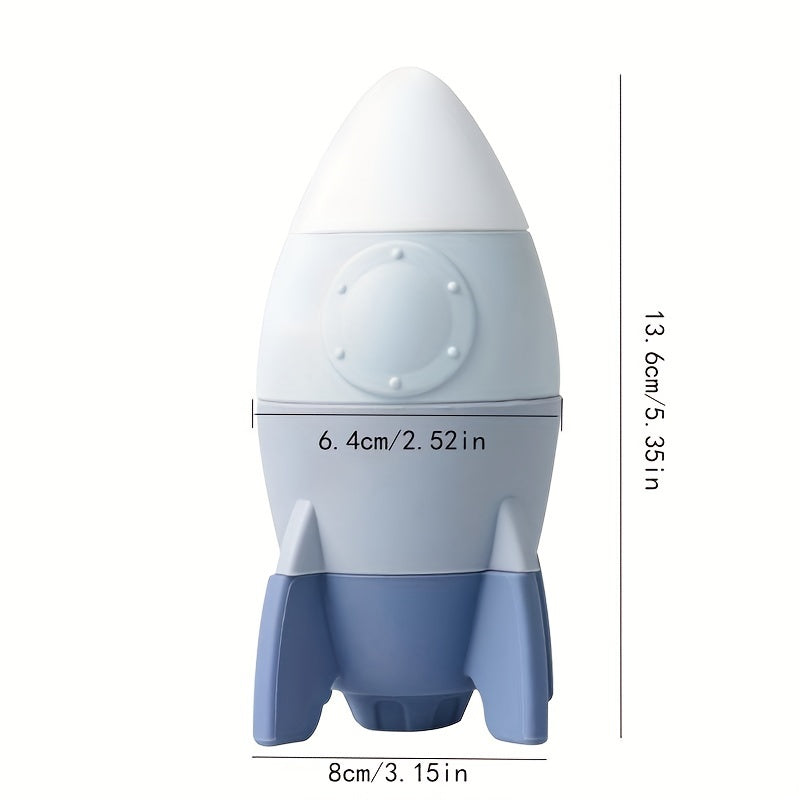 Silicone Rocket Stacking Toy for Toddlers
