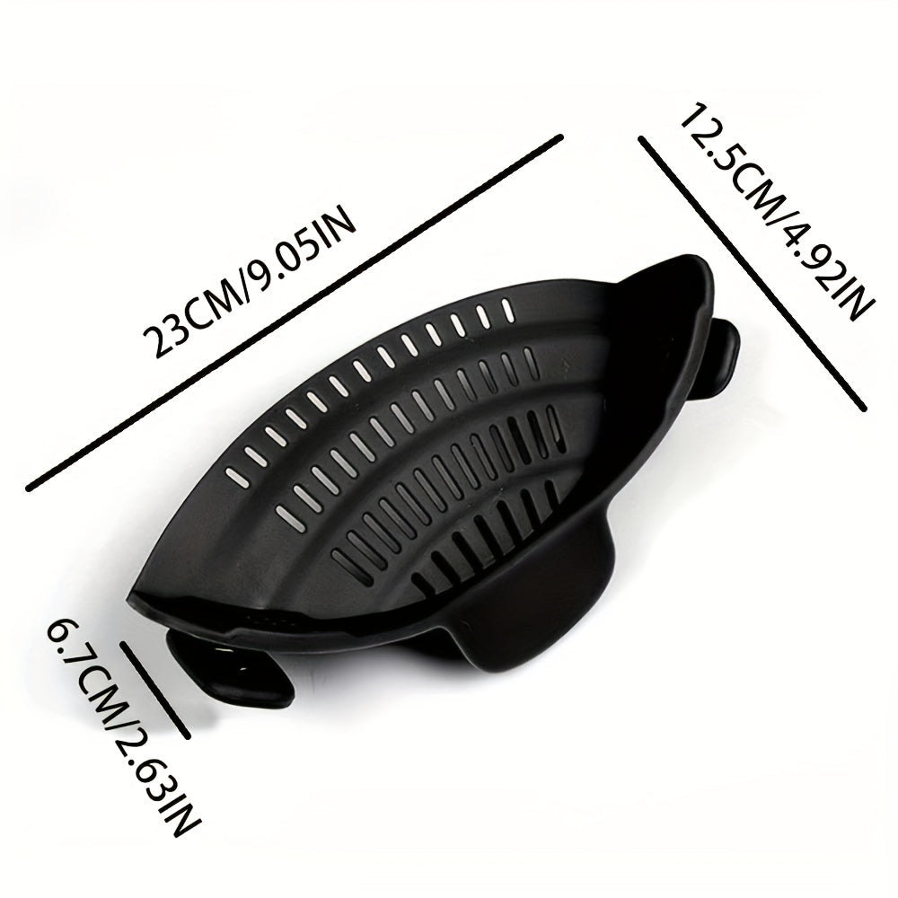 Adjustable Silicone Pot Strainer Colander Clip-On Drainer