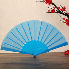 Colorful Plastic Chinese Style Folding Fan for Dance Clothing