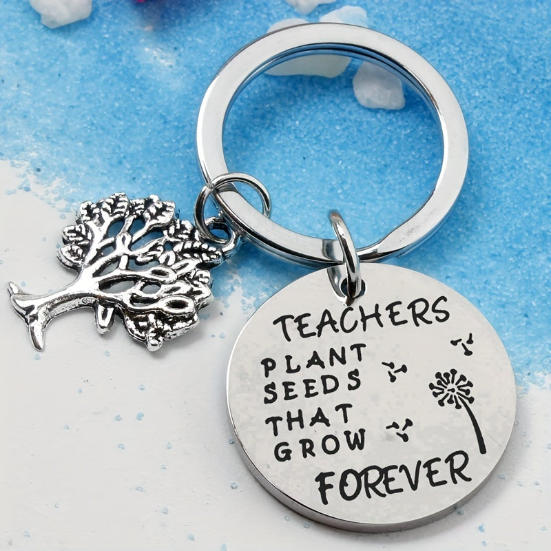 Stainless Steel Keyring Grateful Gift To Teachers
