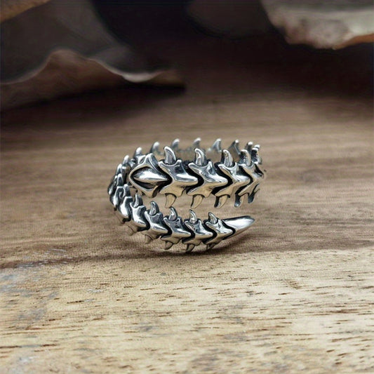 Punk Style Finger Ring Creative Ladies Adjustable Open Ring