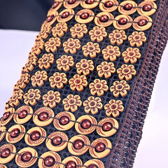 Coconut Shell Flower Clutch Bag Beaded Handbag
