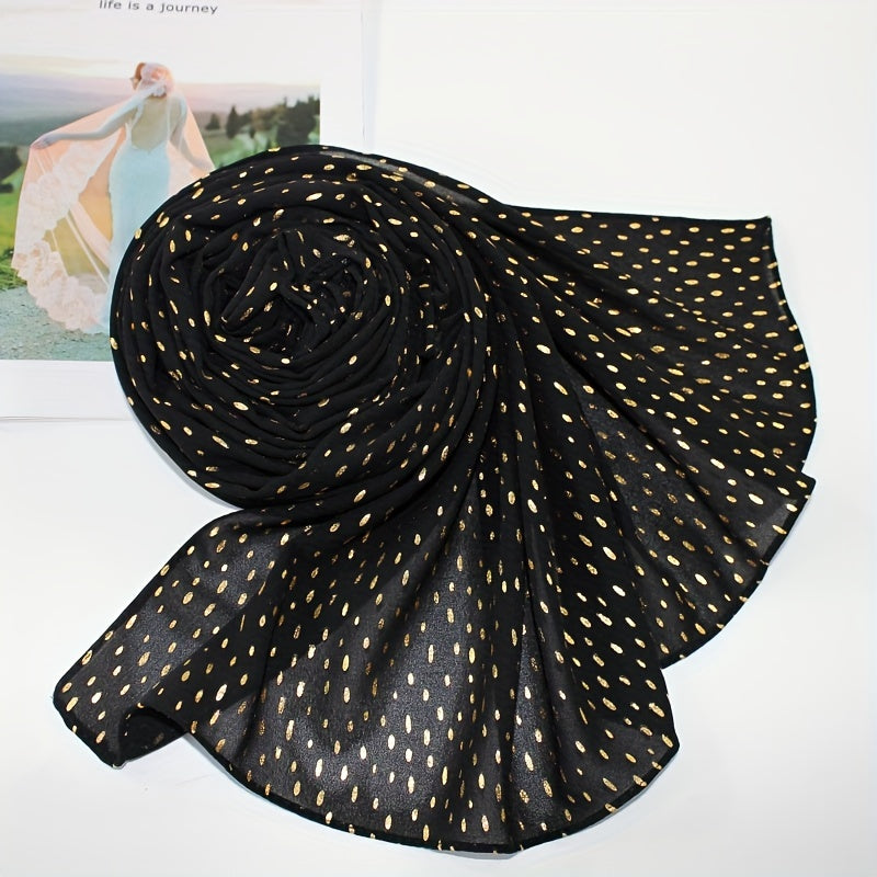 Boho Solid Chiffon Hijab Sunscreen Turban Long Breathable Shawl