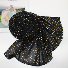Boho Solid Chiffon Hijab Sunscreen Turban Long Breathable Shawl