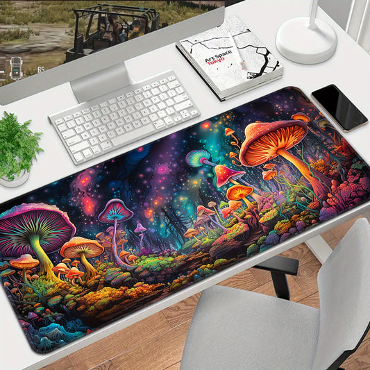 Large Mushroom Game Mouse Pad Computer HD Keyboard Pad Non Slip
