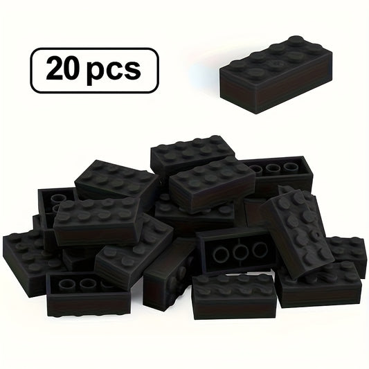 Bulk Solid Bricks Grey Orange 3001 Compatible with Major Brands