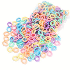 50pcs Colorful Hair Tie Ponytail Holders Scrunchies Hair Accessories for Baby Gi