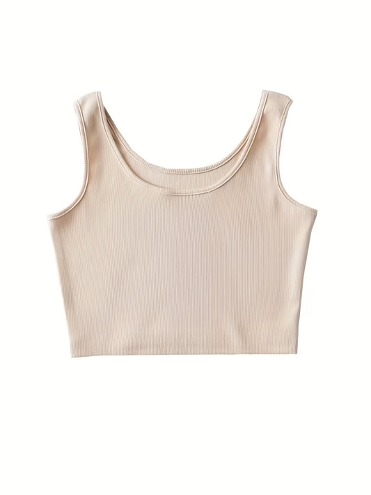 Crop Tank Top High Stretch Yoga Gym Tank Top
