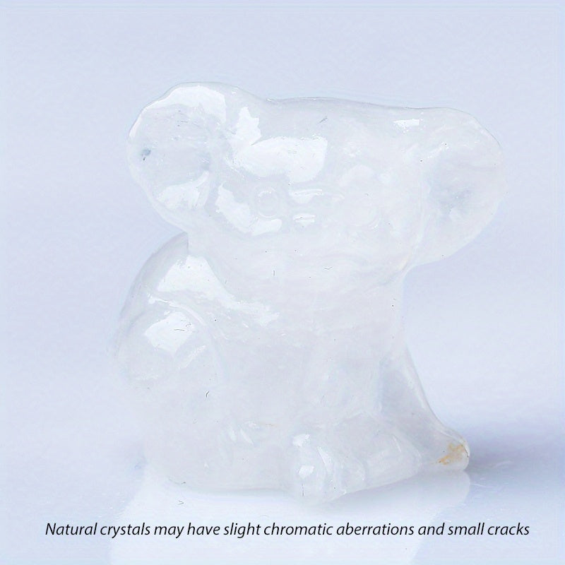 Crystal Carved Koala Stone For Healing Home Decor