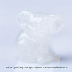 Crystal Carved Koala Stone For Healing Home Decor