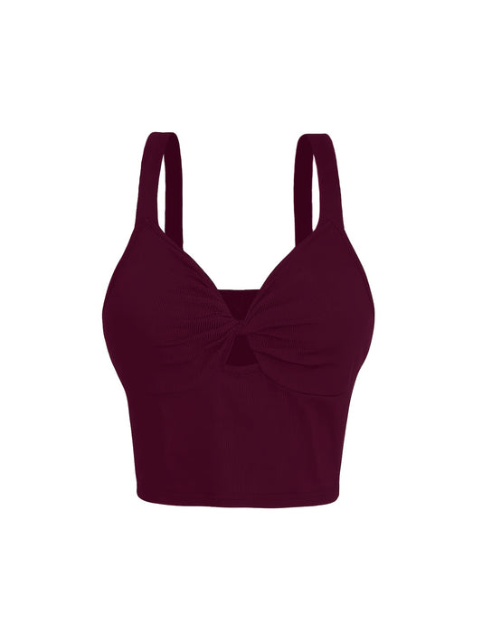  Sexy V Neck Twist Front Cami Top