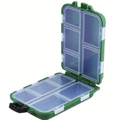 Fishing Tackle Box 10 Compartment Lure Hook Storage Double Sided Organizer