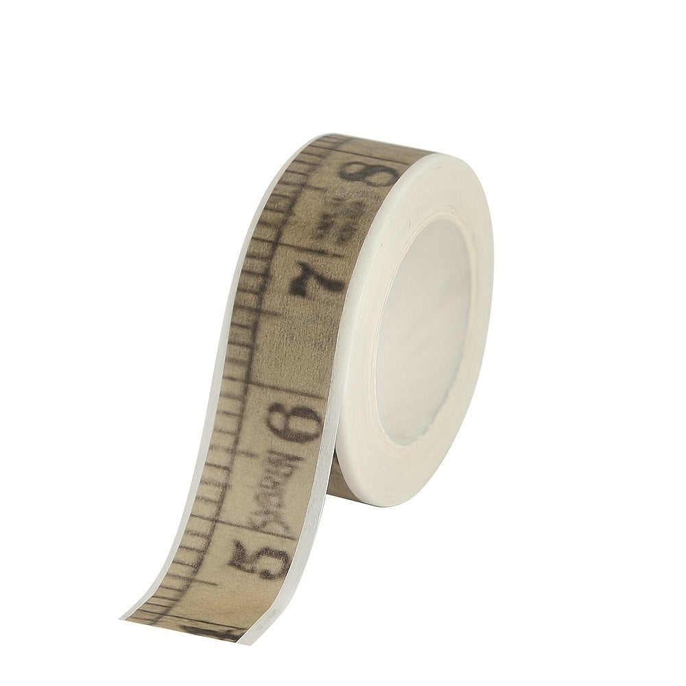 Retro Ruler Journal & Paper Glue Tearable Decorative Sticker