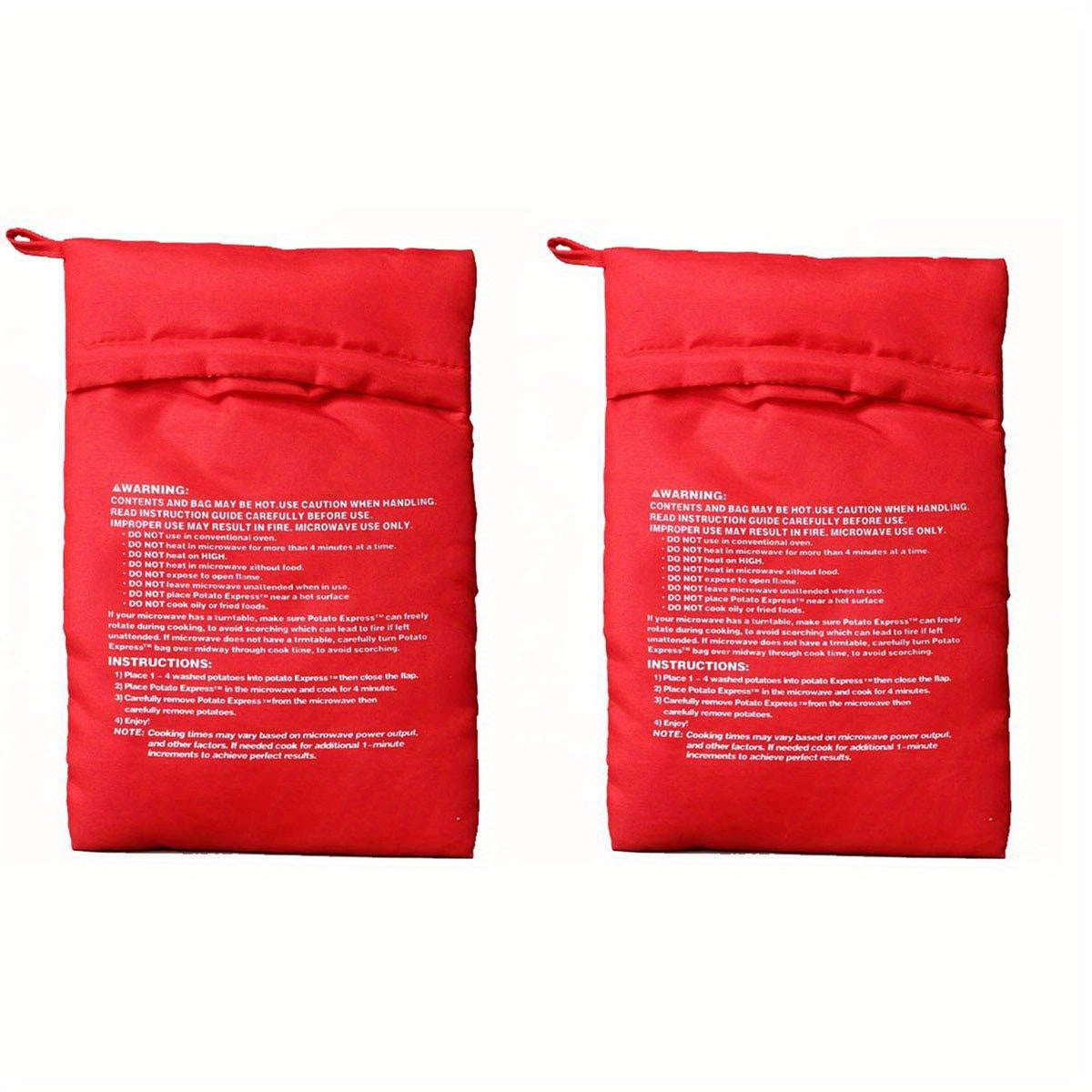 2pcs Reusable Microwave Potato Bags for Delicious Potatoes in Minutes