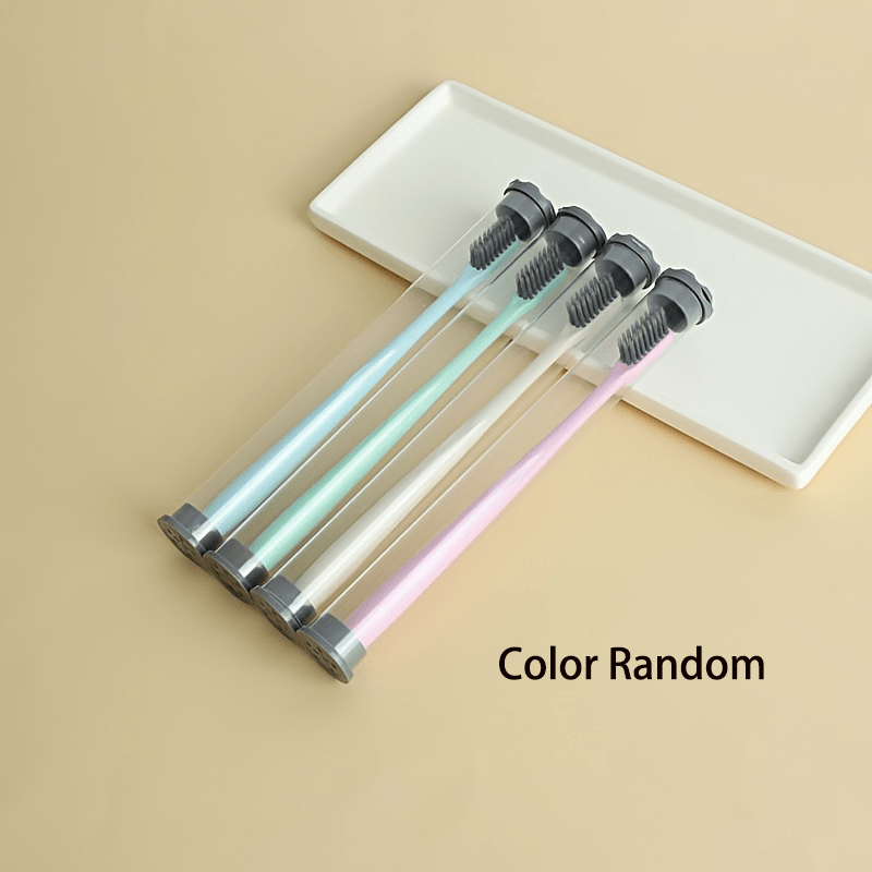 Portable Bamboo Charcoal Soft Toothbrush for Travel & Home