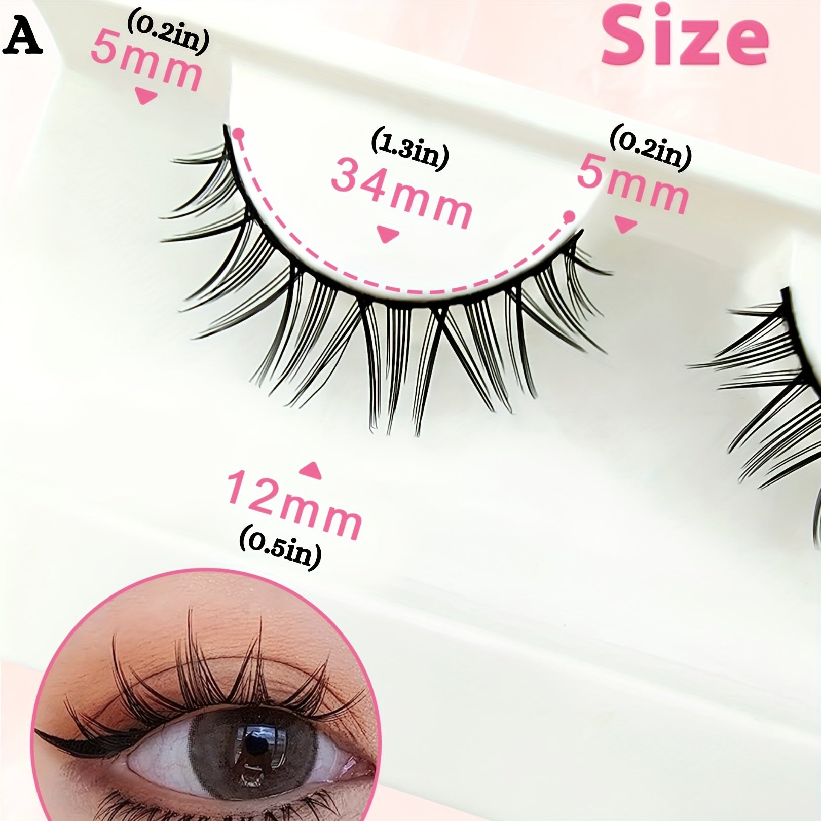5 Pairs Devil Style False Eyelashes Natural Look Faux Mink Lashes for Cosplay