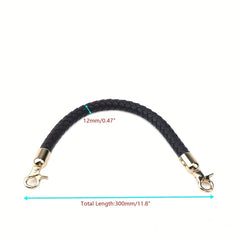 PU Leather Braided Bag Handle Strap 29.97 cm DIY Handbag Making Accessory