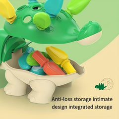 Music Toy for 1-2 Year Old Baby: Carrot Dinosaur Building Blocks